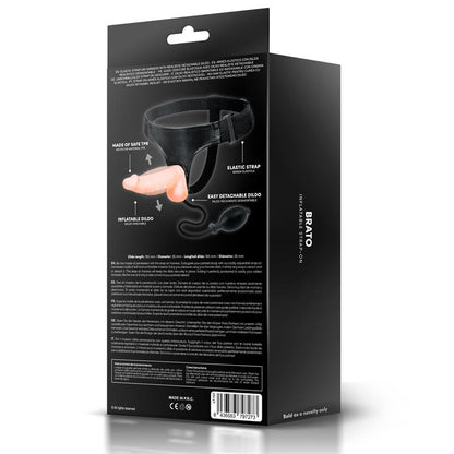 HARNESS COLLECTION LATETOBED - BRATO ARNÉS CON DILDO REALISTA Y FUNCIÓN DE INFLADO