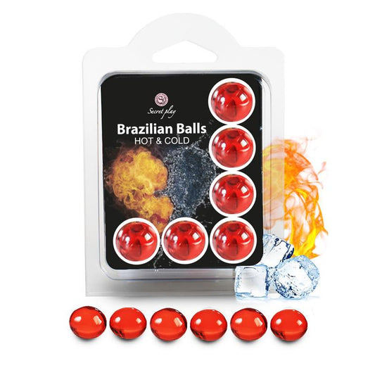 SECRET PLAY - BRAZILIAN BALLS SET 6  EFECTO CALOR & FRÍO
