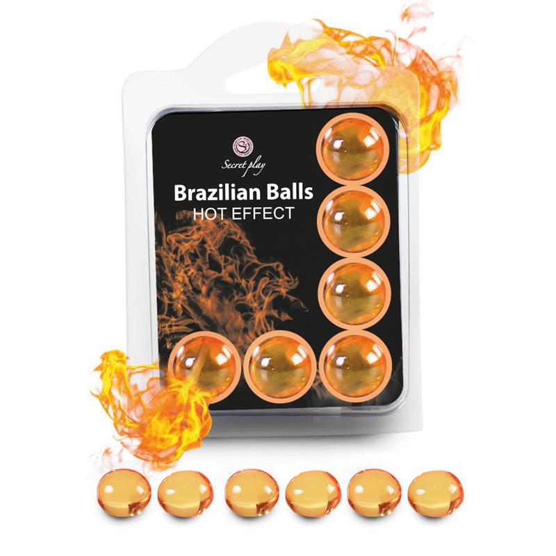 SECRET PLAY - BRAZILIAN BALLS  SET 6  EFECTO CALOR