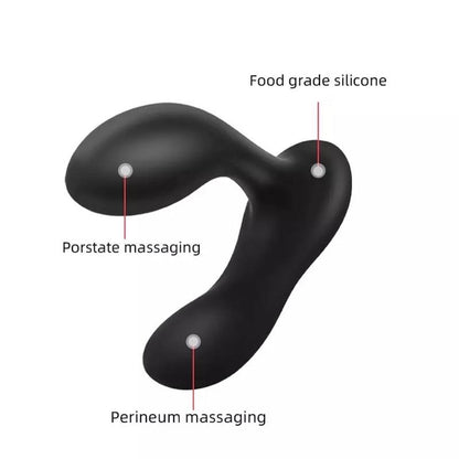 TARDENOCHE - BRETT MASAJEADOR PROSTÁTICO CONTROL REMOTO USB SILICONA LÍQUIDA