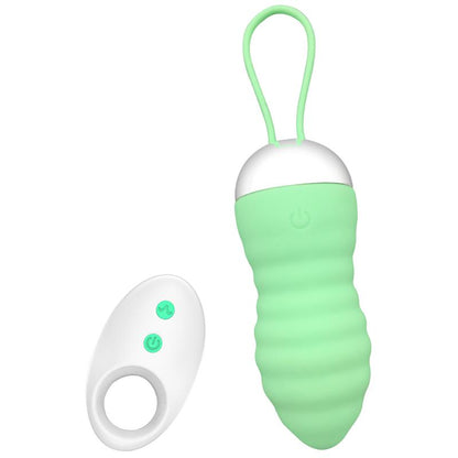 INTOYOU - BRIGHTGREEN HUEVO VIBRADOR CONTROL REMOTO USB SILICONA