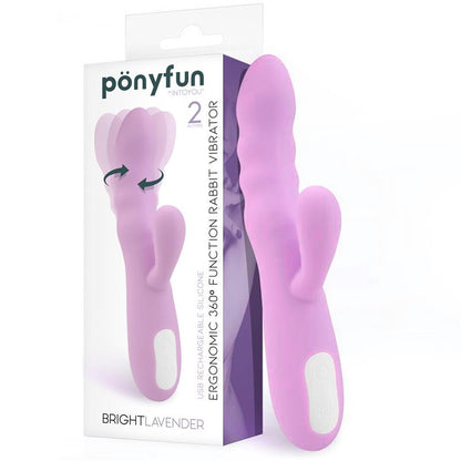 INTOYOU - BRIGHTLAVENDER VIBRADOR Y ROTADOR DOBLE MOTOR 360º USB SILICONA