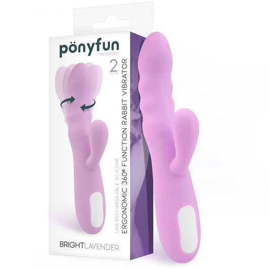 INTOYOU - BRIGHTLAVENDER VIBRADOR Y ROTADOR DOBLE MOTOR 360º USB SILICONA