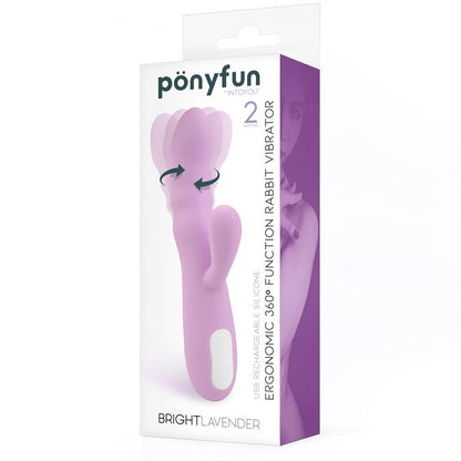 INTOYOU - BRIGHTLAVENDER VIBRADOR Y ROTADOR DOBLE MOTOR 360º USB SILICONA