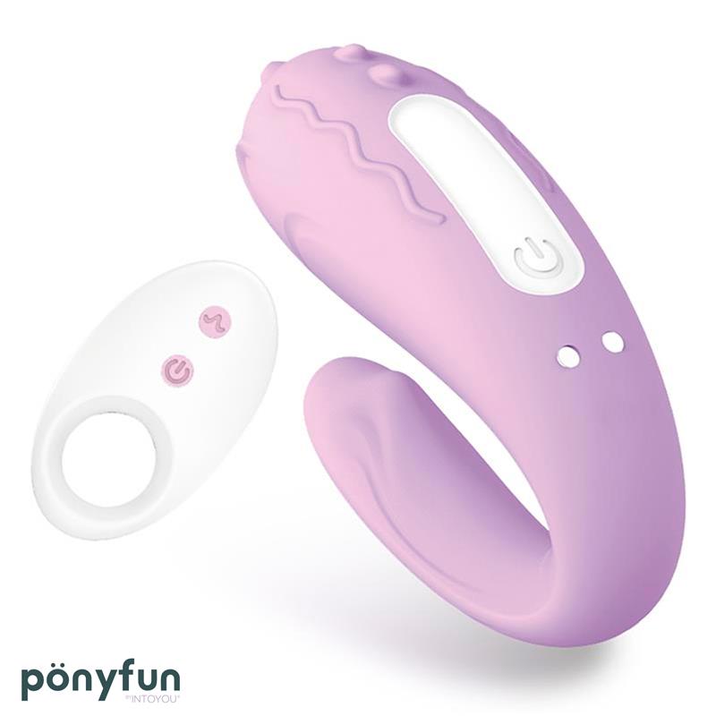 INTOYOU - BRIGHTMAUVE VIBRADOR PARA PAREJAS DOBLE MOTOR CONTROL REMOTO USB SILICONA