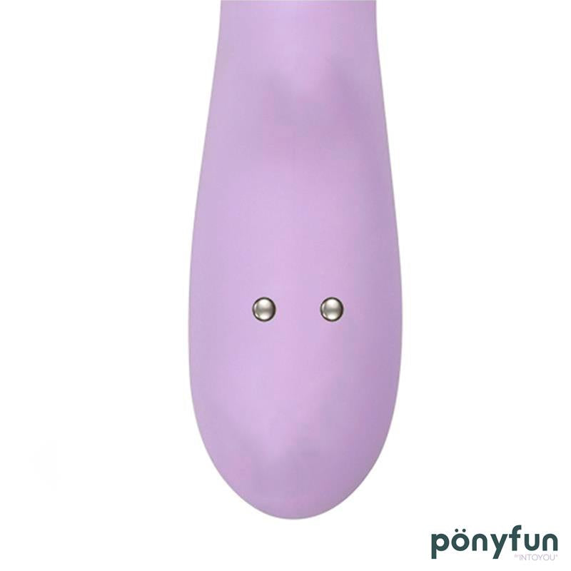 INTOYOU - BRIGHTPURPLE VIBRADOR Y ROTADOR DOBLE MOTOR 360º USB SILICONA