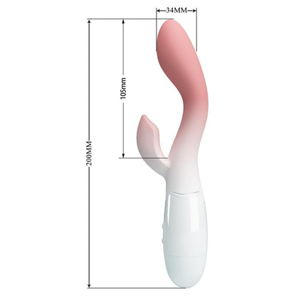 PRETTY LOVE - BRIGHTY VIBRADOR PUNTO G + ESTIMULADOR CLÍTORIS 30 VIBRACIONES ROSA