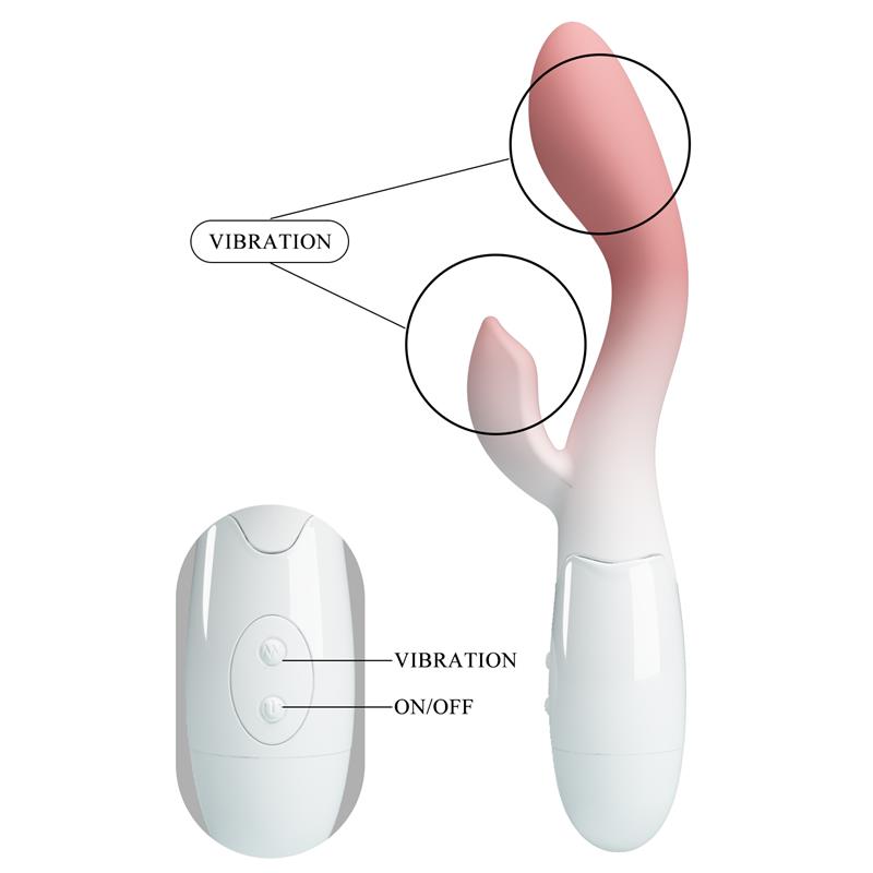 PRETTYLOVE - BRIGHTY VIBRADOR BLANCO Y ROSA