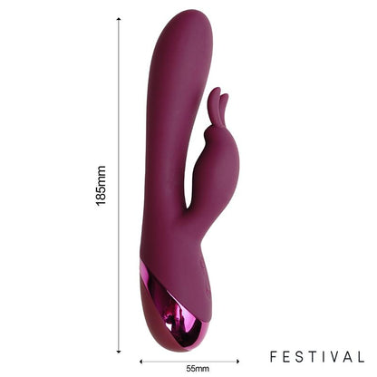FESTIVAL - BROLE VIBRADOR USB ROJO