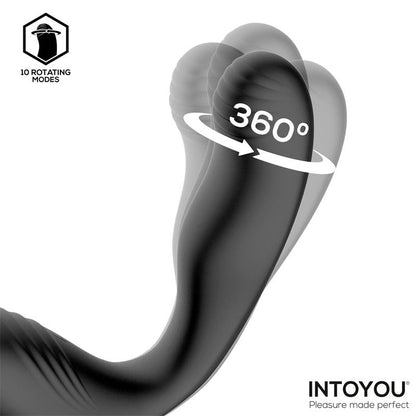 INTOYOU - BRUCE MASAJEADOR PROSTÁTICO 360º Y DOBLE ANILLO CON VIBRACIÓN