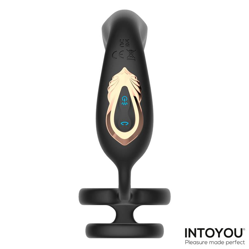 INTOYOU - BRUCE MASAJEADOR PROSTÁTICO 360º Y DOBLE ANILLO CON VIBRACIÓN