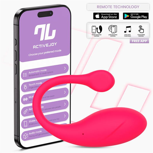 Bulby Huevo Vibrador con APP Rosa Intenso