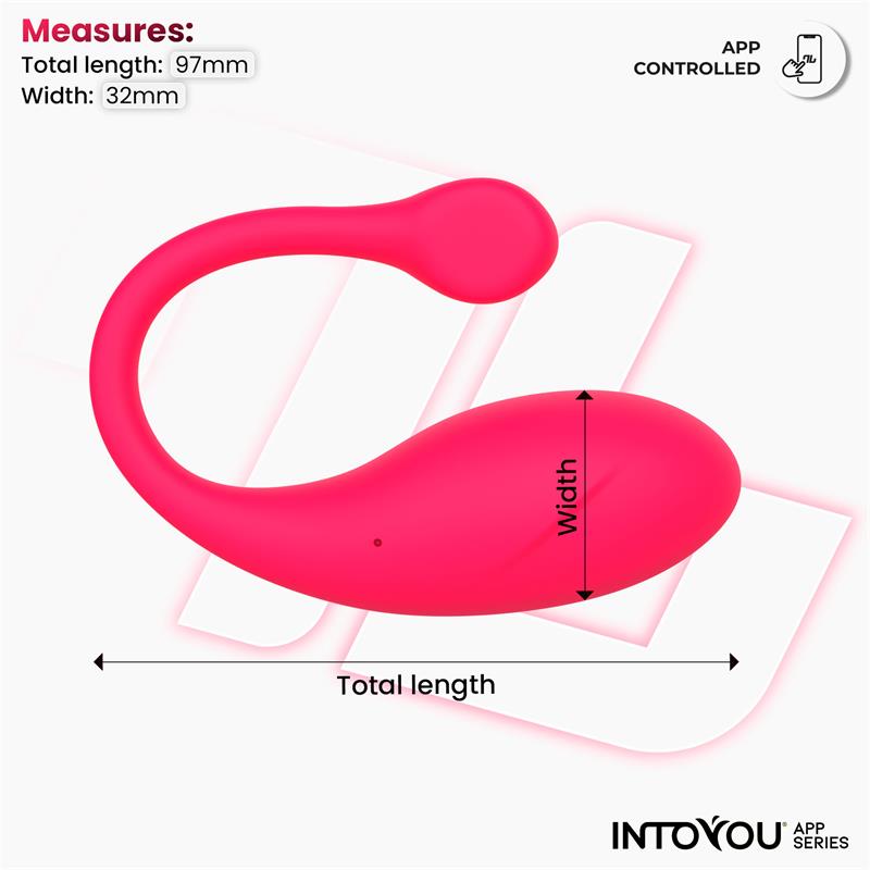 INTOYOU APP SERIES - BULBY HUEVO VIBRADOR CON APP ROSA INTENSO