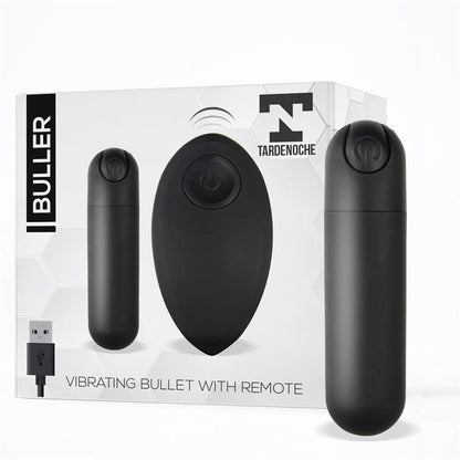 TARDENOCHE - BULLER BALA VIBRADORA CONTROL REMOTO USB NEGRO