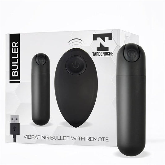 TARDENOCHE - BULLER BALA VIBRADORA CONTROL REMOTO USB NEGRO