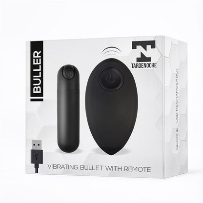 TARDENOCHE - BULLER BALA VIBRADORA CONTROL REMOTO USB NEGRO