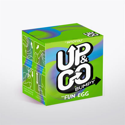 UP&GO - BUMPY HUEVO MASTURBADOR ELÁSTICO VERDE