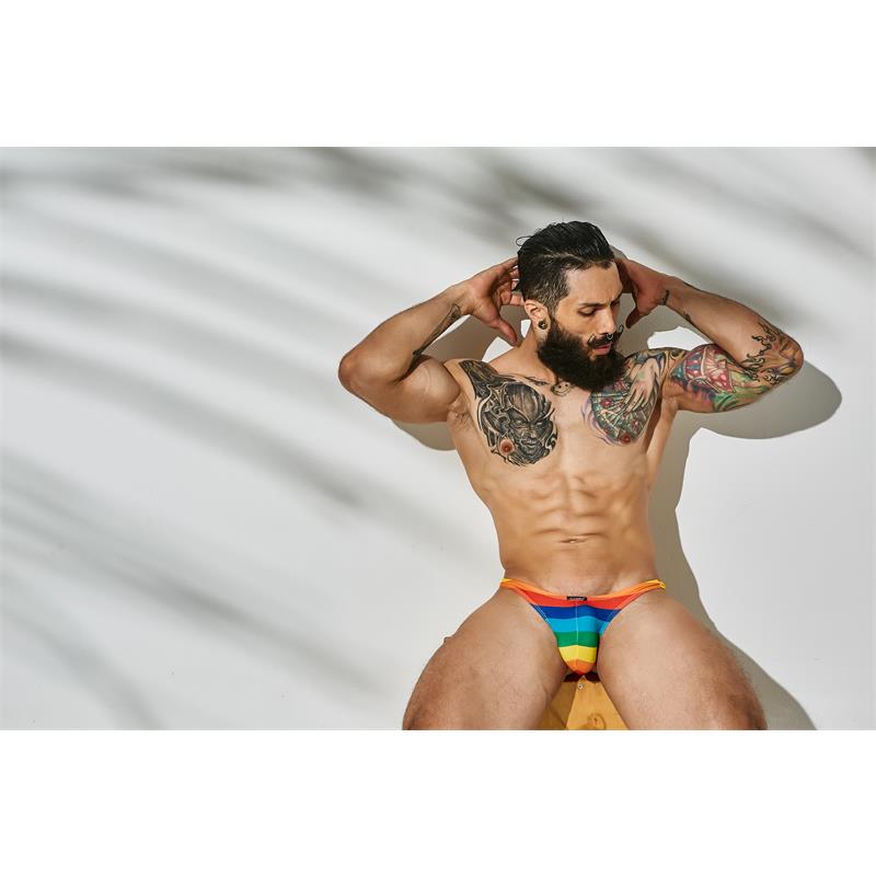CUT4MEN - C4M03 TANGA ARCOIRIS RAINBOW