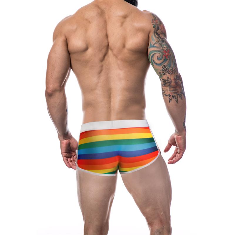 CUT4MEN - C4M06 ATHLETIC TRUNK ARCOIRI RAINBOW