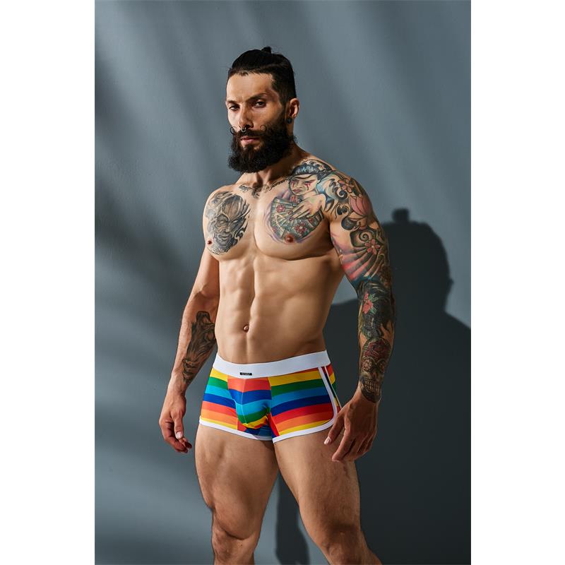 CUT4MEN - C4M06 ATHLETIC TRUNK ARCOIRI RAINBOW