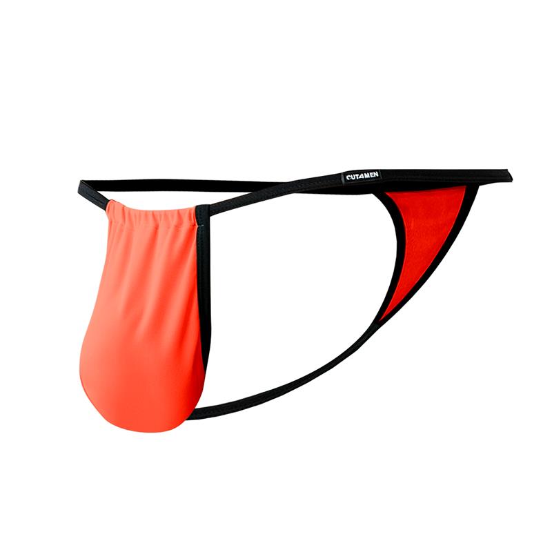 CUT4MEN - C4MSPX04 TANGA FLUO POUCH TANGERINE