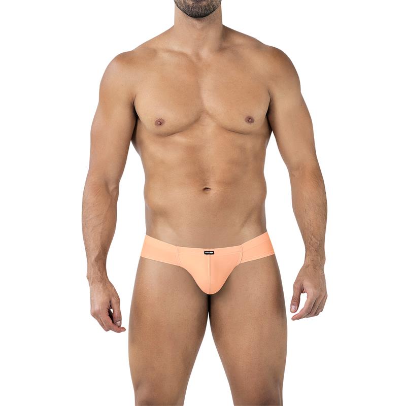 CUT4MEN - C4MSPX22 CALZONCILLO HYBRID CHEEKY BRIEF MELOCOTÓN