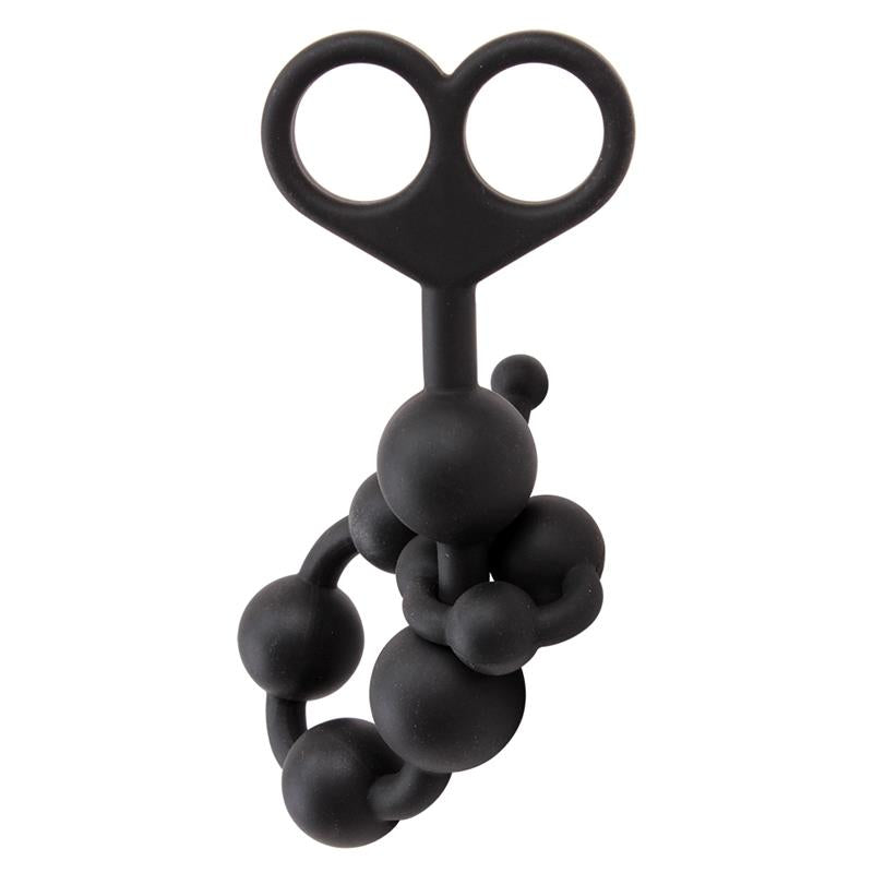 CHISA - CADENA ANAL 30.8 X 2.4 CM SILICONA NEGRO