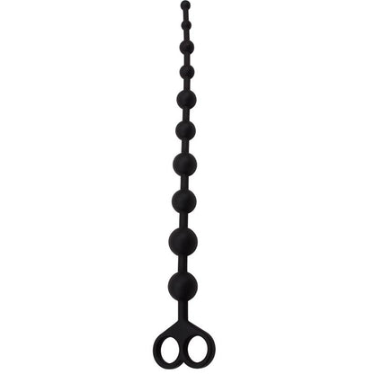 CHISA - CADENA ANAL 30.8 X 2.4 CM SILICONA NEGRO