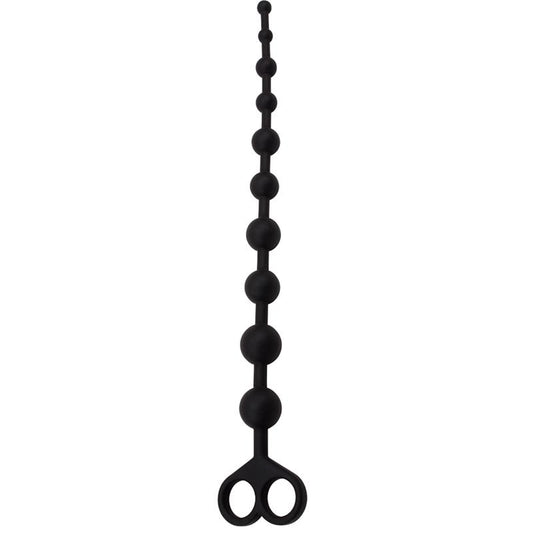 CHISA - CADENA ANAL 30.8 X 2.4 CM SILICONA NEGRO