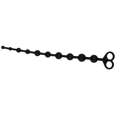 CHISA - CADENA ANAL 30.8 X 2.4 CM SILICONA NEGRO