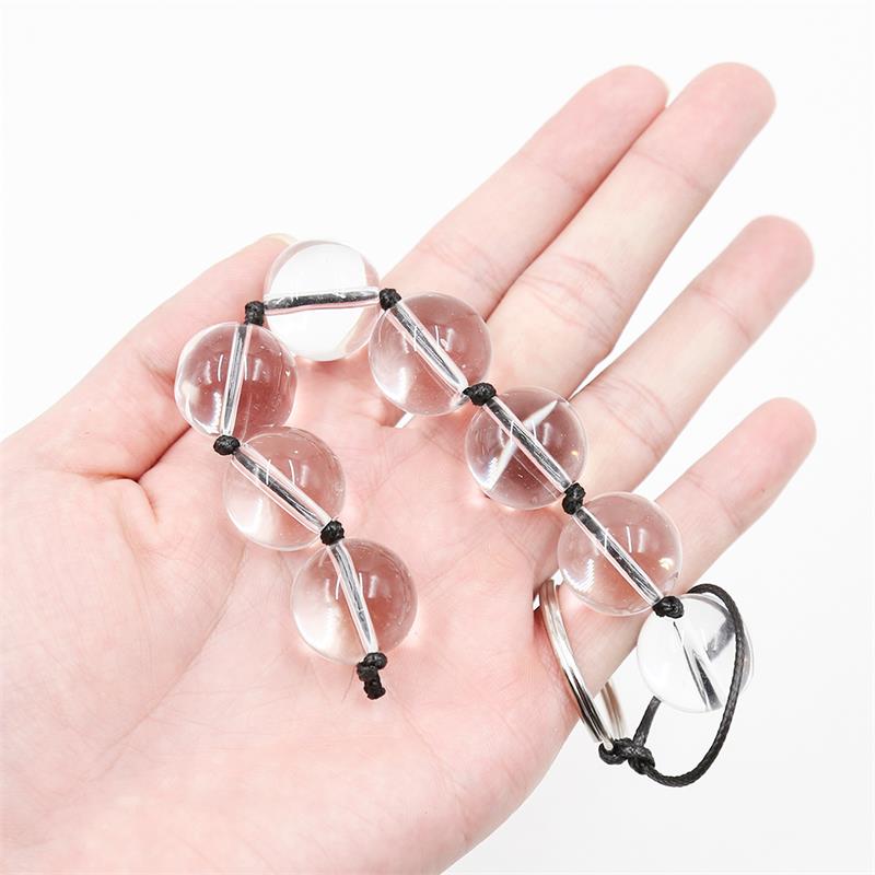 LATETOBED BDSM LINE - CADENA ANAL CON BOLAS DE CRISTAL 4 TAMAÑOS