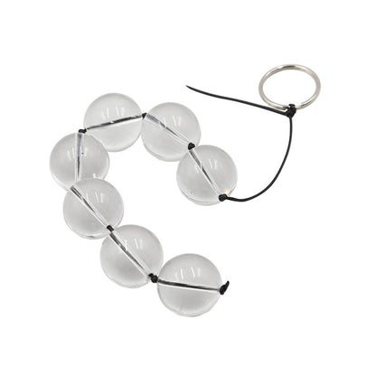 LATETOBED BDSM LINE - CADENA ANAL CON BOLAS DE CRISTAL 4 TAMAÑOS