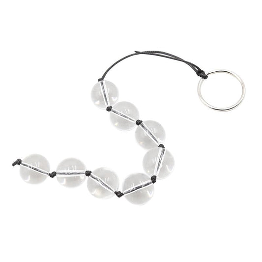 LATETOBED BDSM LINE - CADENA ANAL CON BOLAS DE CRISTAL 4 TAMAÑOS
