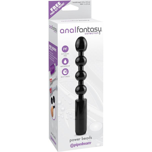 ANAL FANTASY COLLECT. - CADENA ANAL CON VIBRACIÓN NEGRO