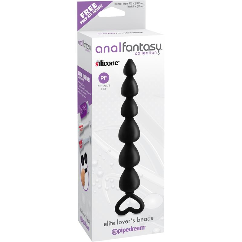 ANAL FANTASY COLLECT. - CADENA ANAL ELITE LOVERS BEADS NEGRO
