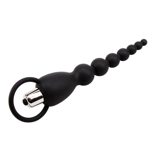 CHISA - CADENA ANAL ELITE POWER 19.5 CM SILICONA NEGRO