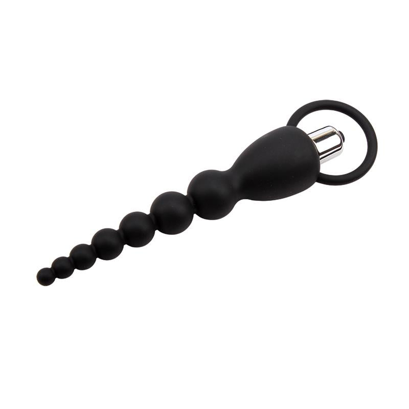 CHISA - CADENA ANAL ELITE POWER 19.5 CM SILICONA NEGRO