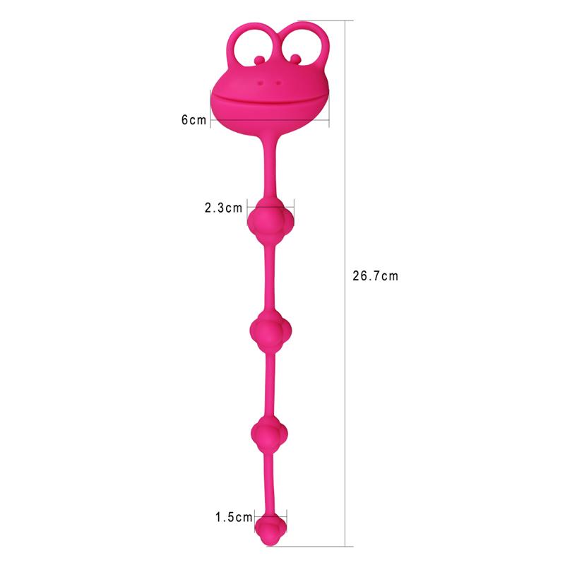 LOVETOY - CADENA ANAL FROG ROSA