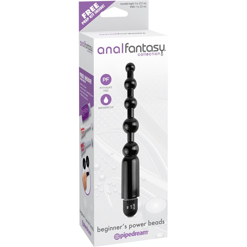 ANAL FANTASY COLLECT. - CADENA ANAL POWER BEADS NEGRO