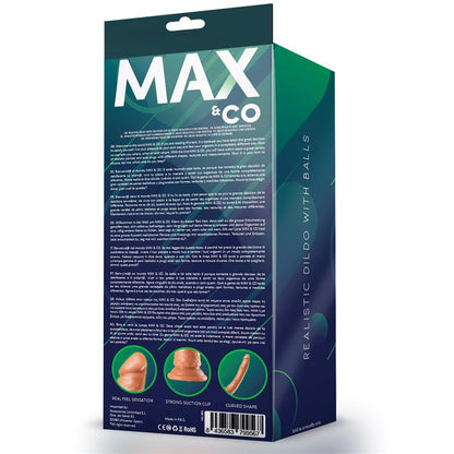 MAX & CO - CAGE DILDO REALISTA NATURAL 8,65 - 22 CM