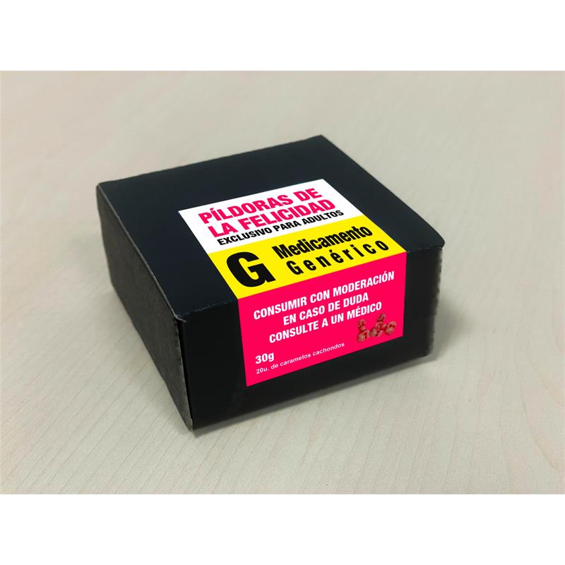 DIVERTY SEX - CAJA CARAMELOS PÍLDORA FELICIDAD  20 UND 30 GR CEREZA