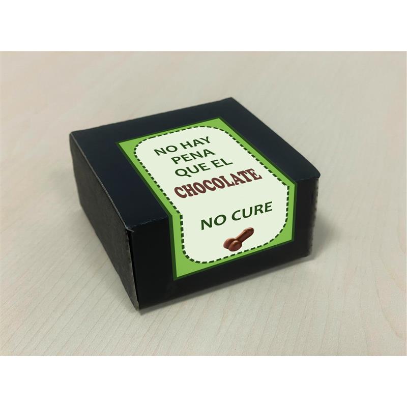 DIVERTY SEX - CAJA DE 8 BOMBONES CHOCOLATE PURO FORMA PENE