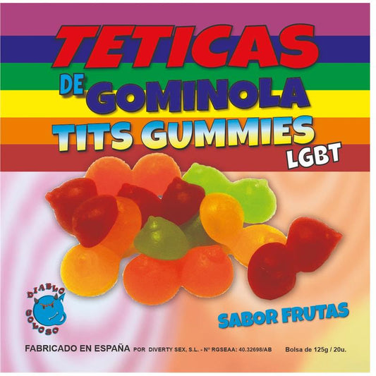 DIVERTY SEX - CAJA DE GOMINOLAS DE PECHO SABOR FRUTAS