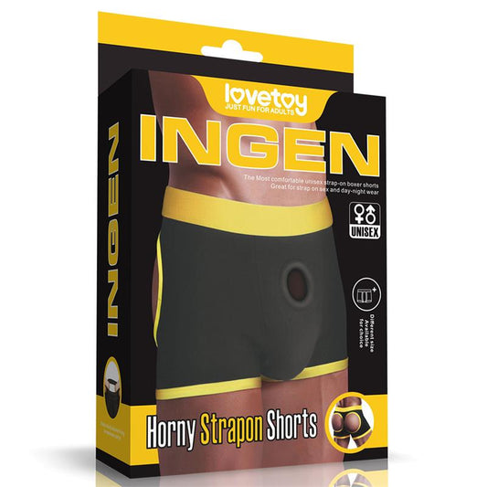 LOVETOY - CALCONCILLO/BOXER SHORTS HORNY STRAPON TALLA M/L UNISEX