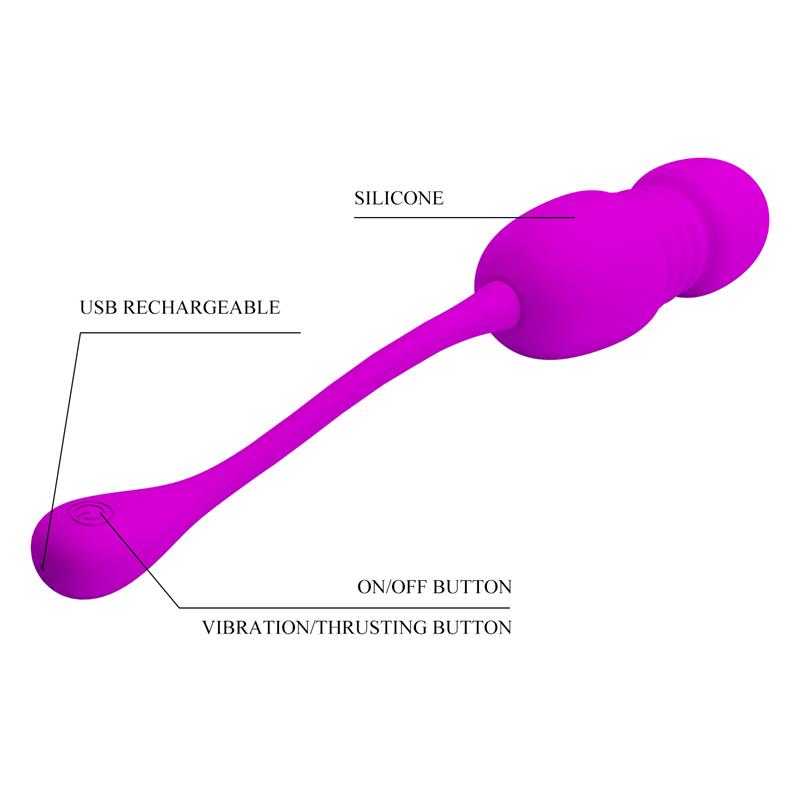PRETTYLOVE - CALLIE HUEVO VIBRADOR CON MOVIMIENTO THURSTING