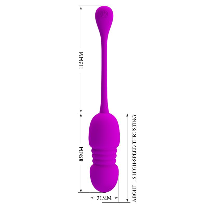 PRETTYLOVE - CALLIE HUEVO VIBRADOR CON MOVIMIENTO THURSTING