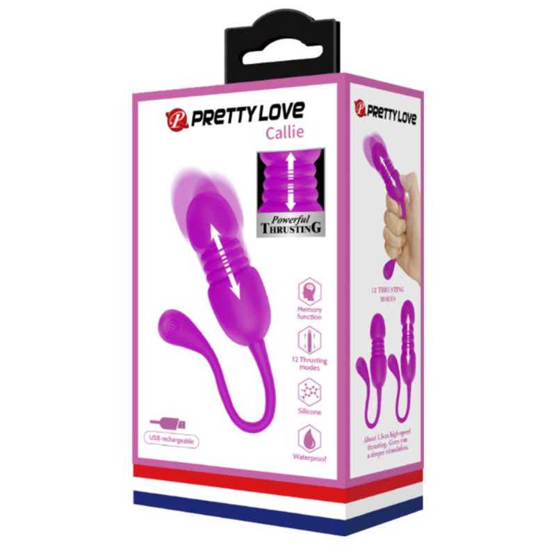 PRETTYLOVE - CALLIE HUEVO VIBRADOR CON MOVIMIENTO THURSTING