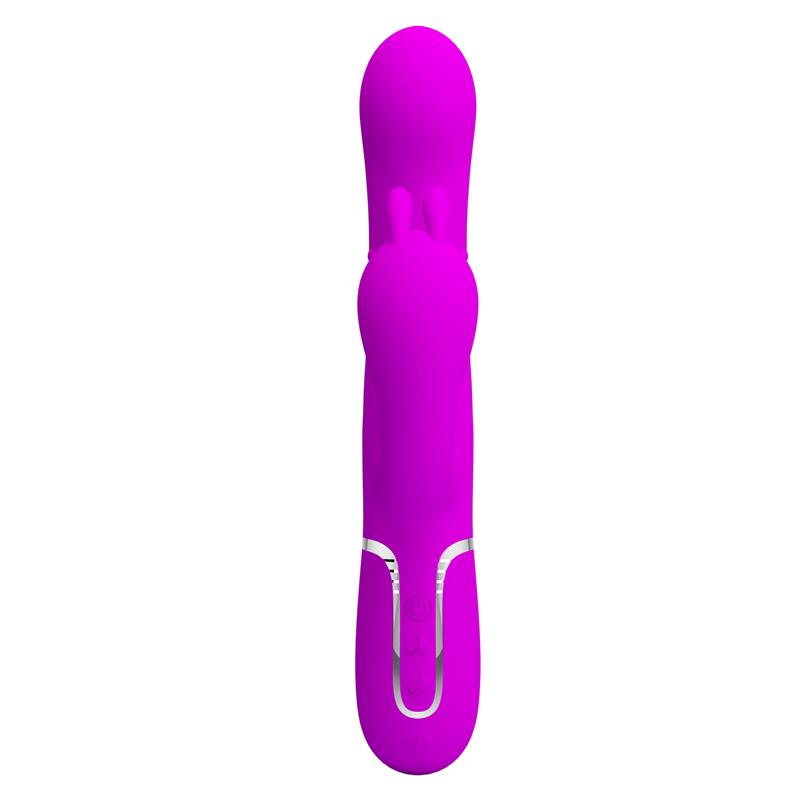 PRETTY LOVE - CAMMY TRIPLE VIBRADOR MULTIFUNCIÓN 4 EN 1 ROSA