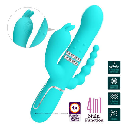PRETTYLOVE - CAMMY VIBRADOR CON BOLAS ROTADORAS Y CADENA ANAL