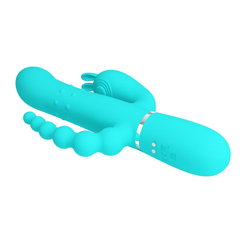 PRETTYLOVE - CAMMY VIBRADOR CON BOLAS ROTADORAS Y CADENA ANAL